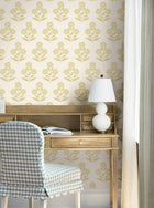 Souci Marigolds Butter Jardin Wallpaper by York Wallcoverings