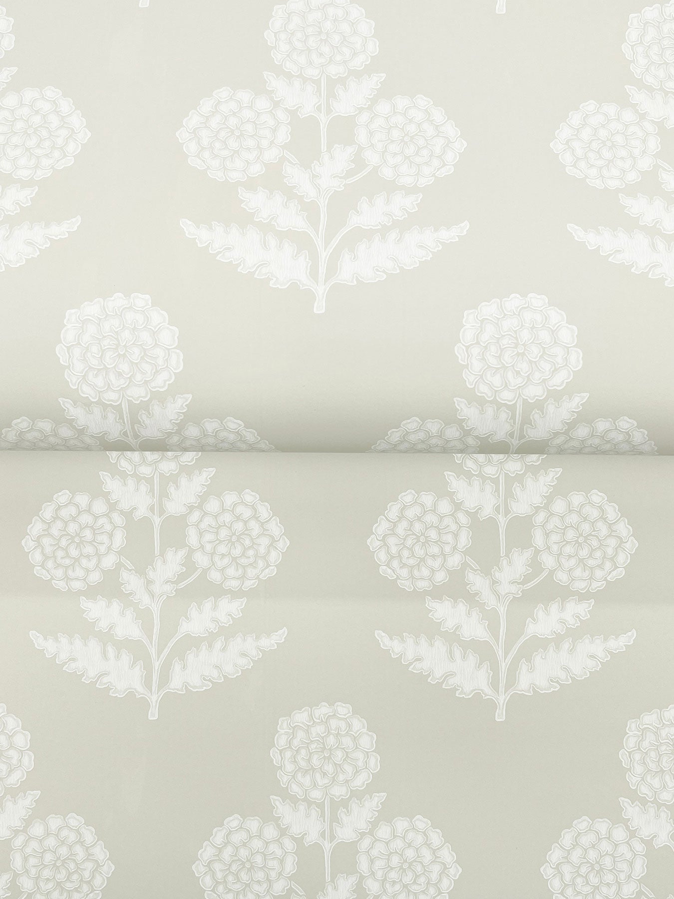 Souci Marigolds Beige Jardin Wallpaper by York Wallcoverings
