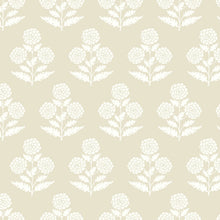 Souci Marigolds Beige Jardin Wallpaper by York Wallcoverings