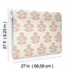 Souci Marigolds Rose Jardin Wallpaper by York Wallcoverings