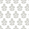 Souci Marigolds Grey Jardin Wallpaper by York Wallcoverings