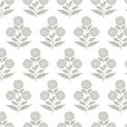 Souci Marigolds Grey Jardin Wallpaper by York Wallcoverings