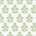 Souci Marigolds Green Jardin Wallpaper by York Wallcoverings