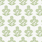 Souci Marigolds Green Jardin Wallpaper by York Wallcoverings