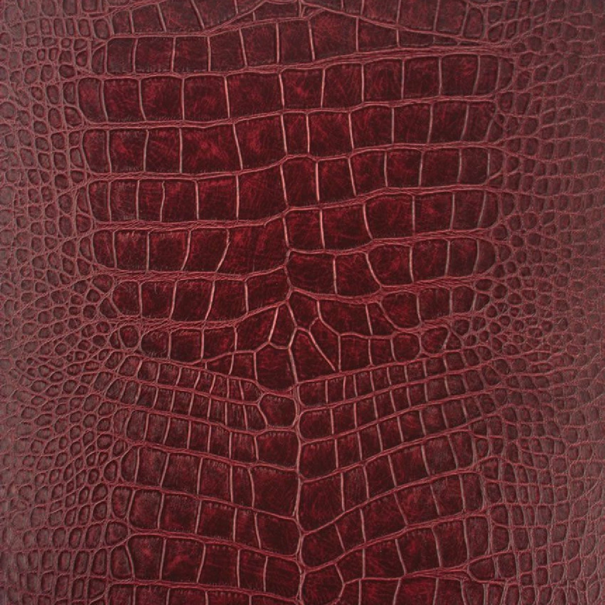 Osborne & Little Metropolis Vinyls 2 Crocodilo Vinyl Oxblood Wallpaper