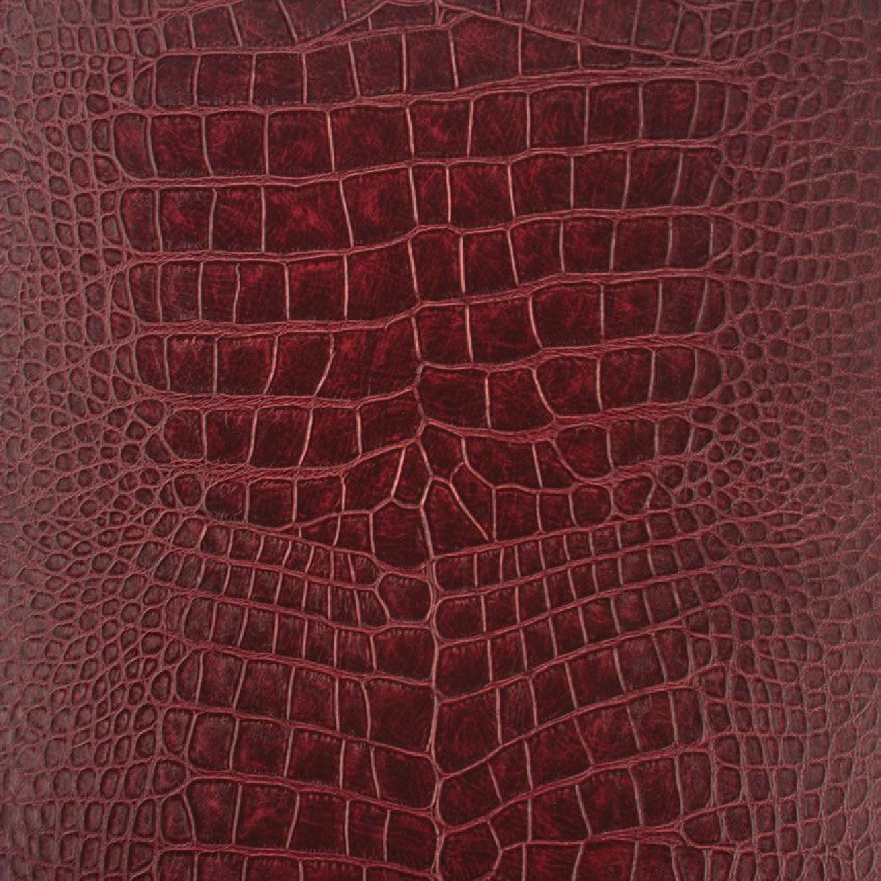 Osborne & Little Metropolis Vinyls 2 Crocodilo Vinyl Oxblood - W6337-05 Wallpaper
