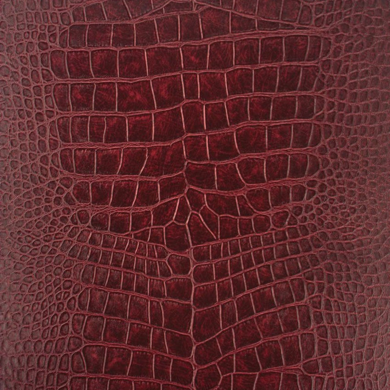 Osborne & Little Metropolis Vinyls 2 Crocodilo Vinyl Oxblood - W6337-05 Wallpaper