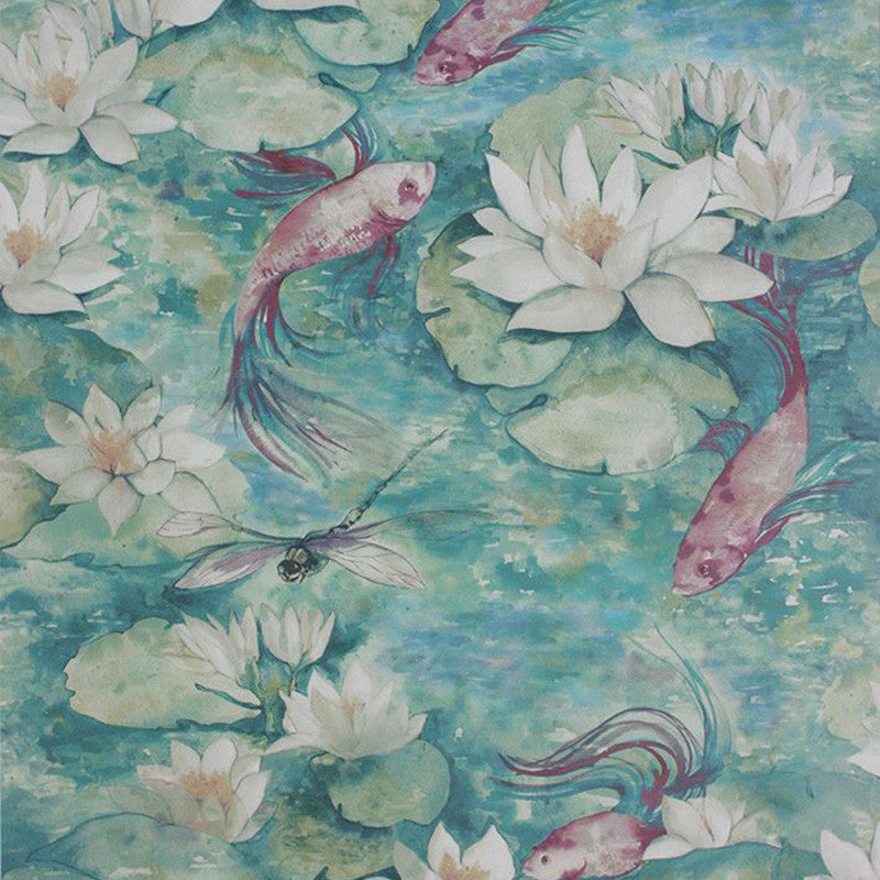 W7148/02 Water Lily Belvoir Wallpaper by Matthew Williamson