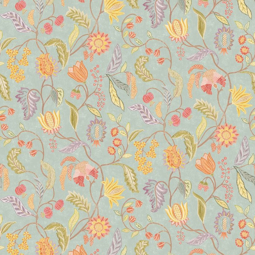 w8120-01 Masino Aqua Belvedere Wallpaper Wallpaper by Osborne & Little