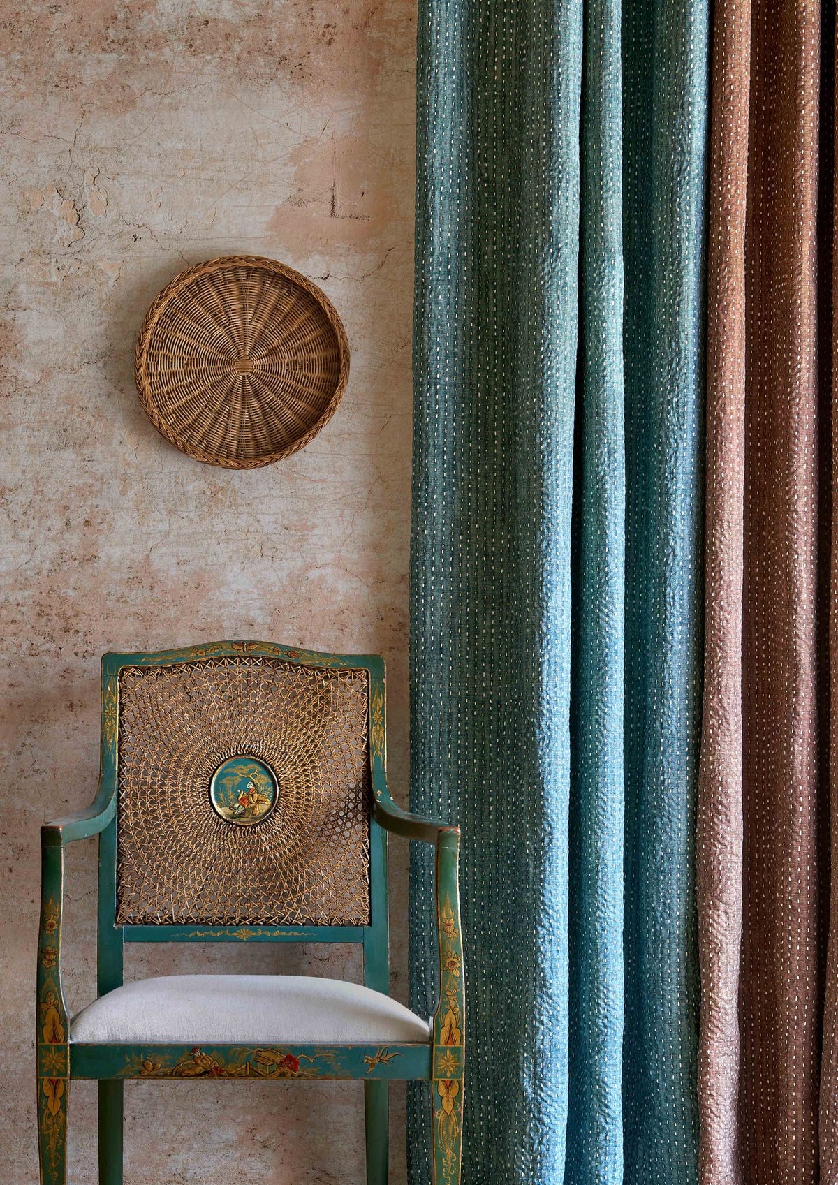 Wild Rice Caspian Sprigs & Twigs Fabric by Lewis & Wood