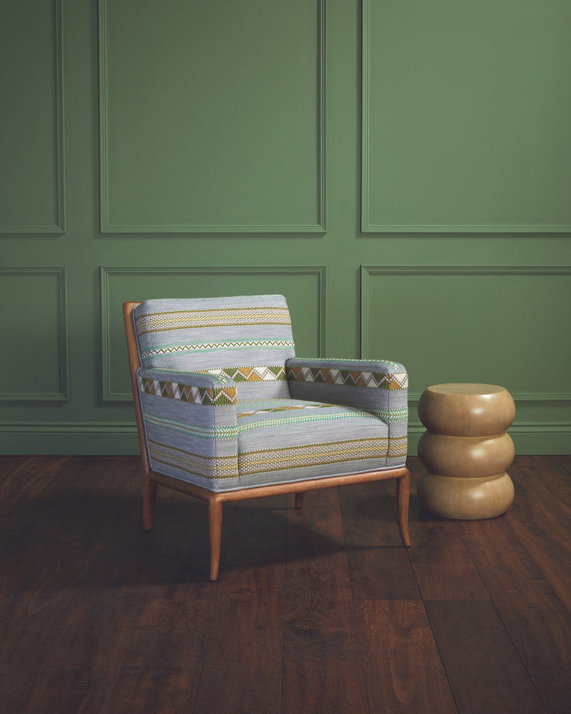Woven Ribbon fabric by Christopher Farr Cloth, shown in situ