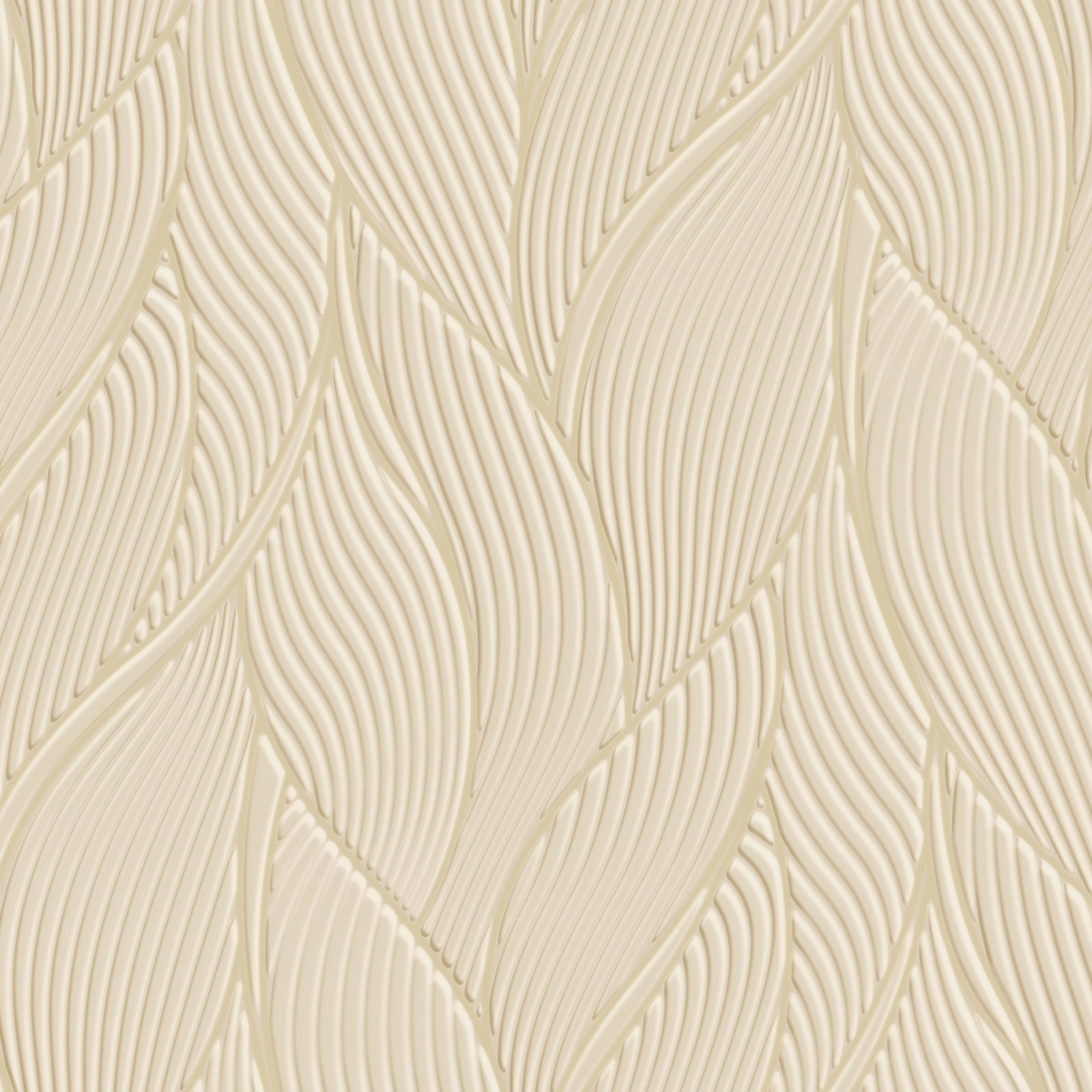 Leaves Beige Trussardi 7 Wallpaper by Zambaiti Parati