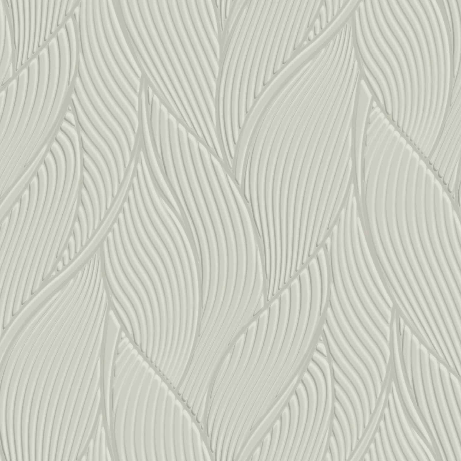 Leaves Silver Trussardi 7 Wallpaper by Zambaiti Parati