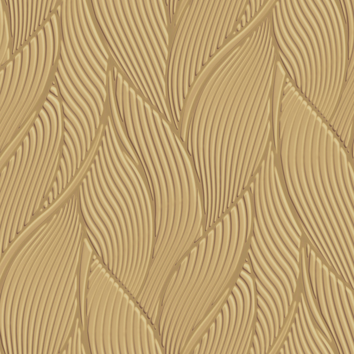 Leaves Gold Trussardi 7 Wallpaper by Zambaiti Parati