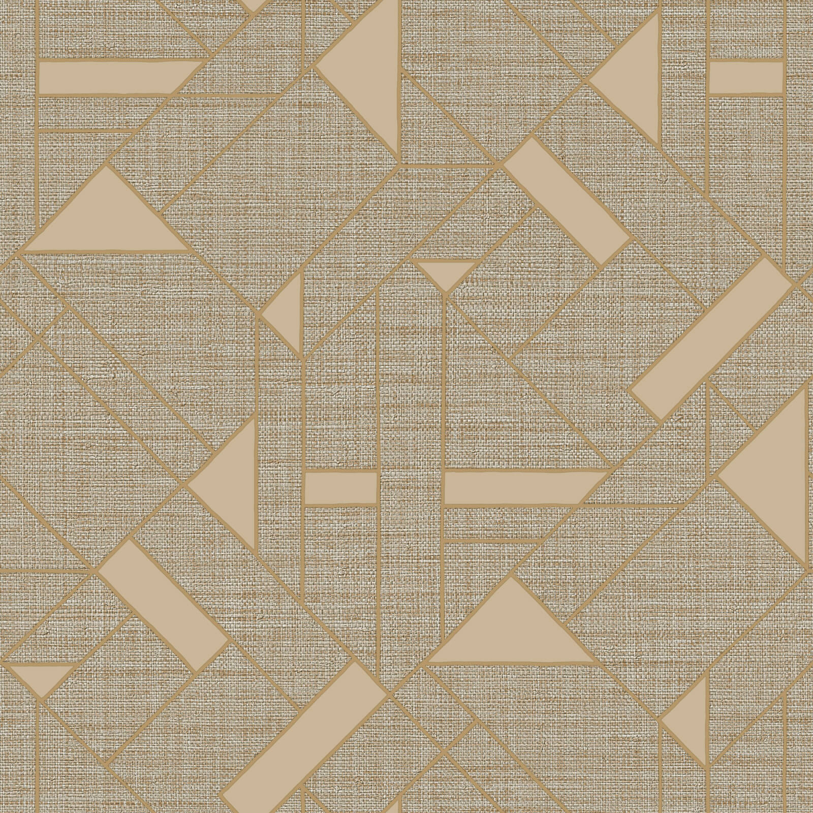 Geometric Rose Gold Trussardi 7 Wallpaper by Zambaiti Parati