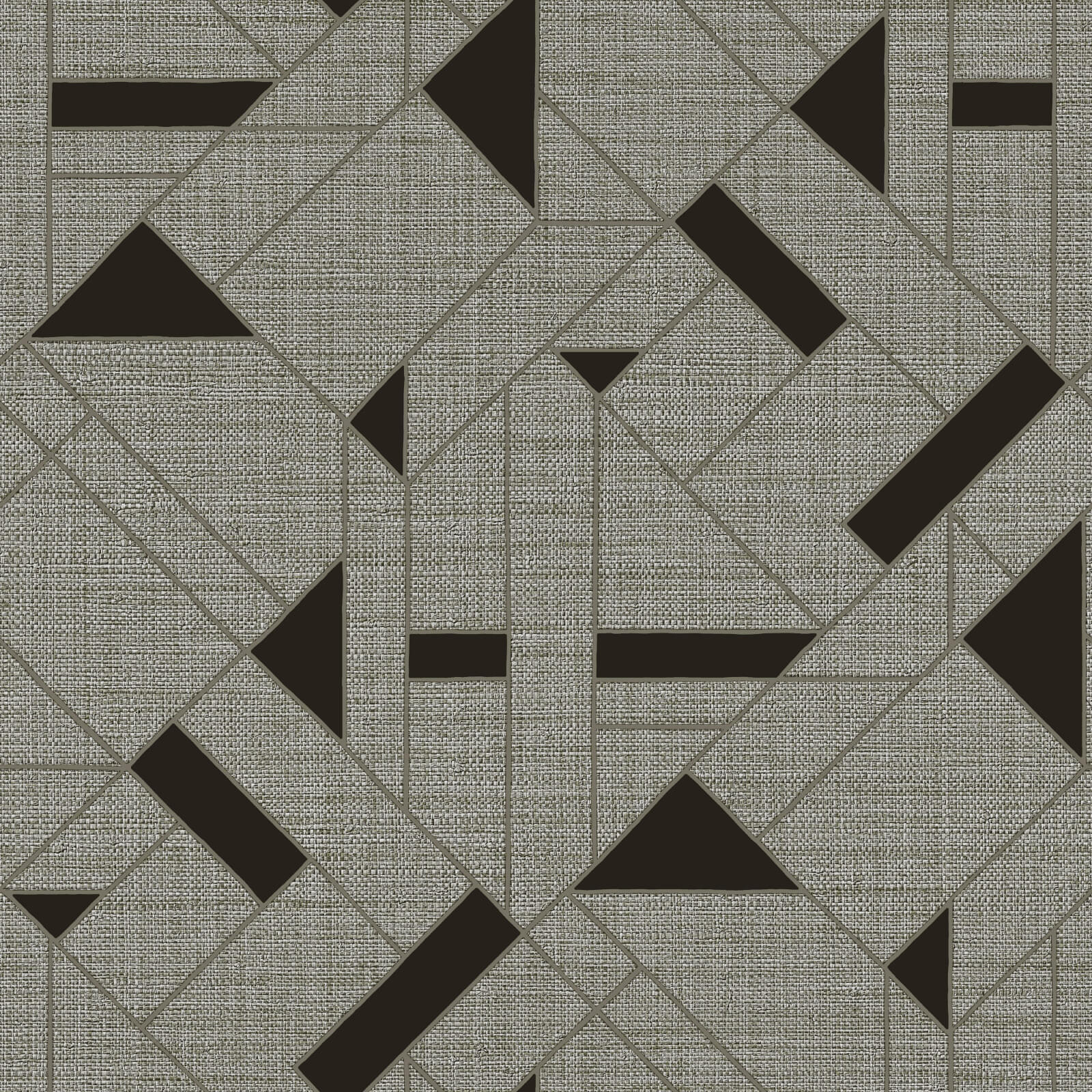 Geometric Grey Trussardi 7 Wallpaper by Zambaiti Parati