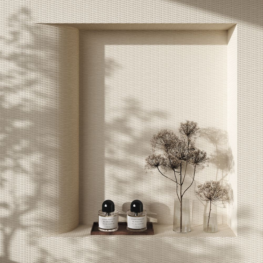 Rattan Contract Cream Ultimate Textures Wallpaper by Zambaiti Parati