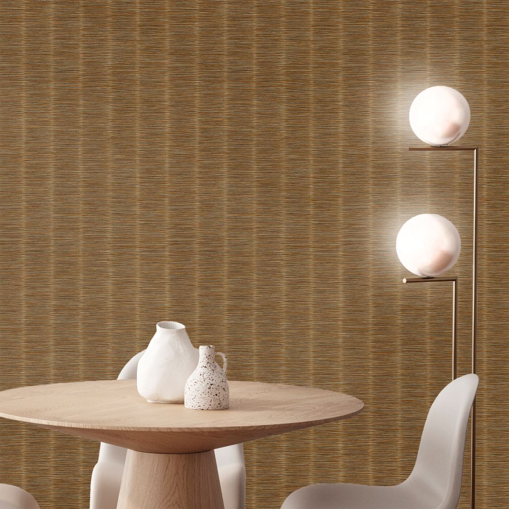 Fibrosa Sadle Brown Ultimate Textures Wallpaper by Zambaiti Parati