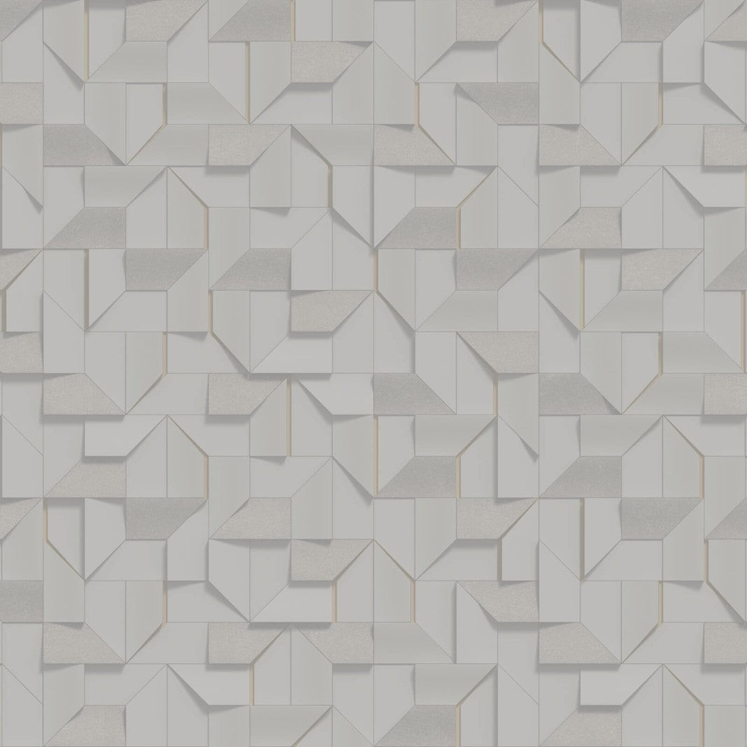 Geometric Silver Philipp Plein 2 Wallpaper by Zambaiti Parati