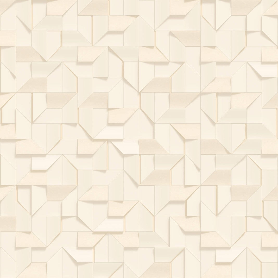 Geometric Cream Philipp Plein 2 Wallpaper by Zambaiti Parati