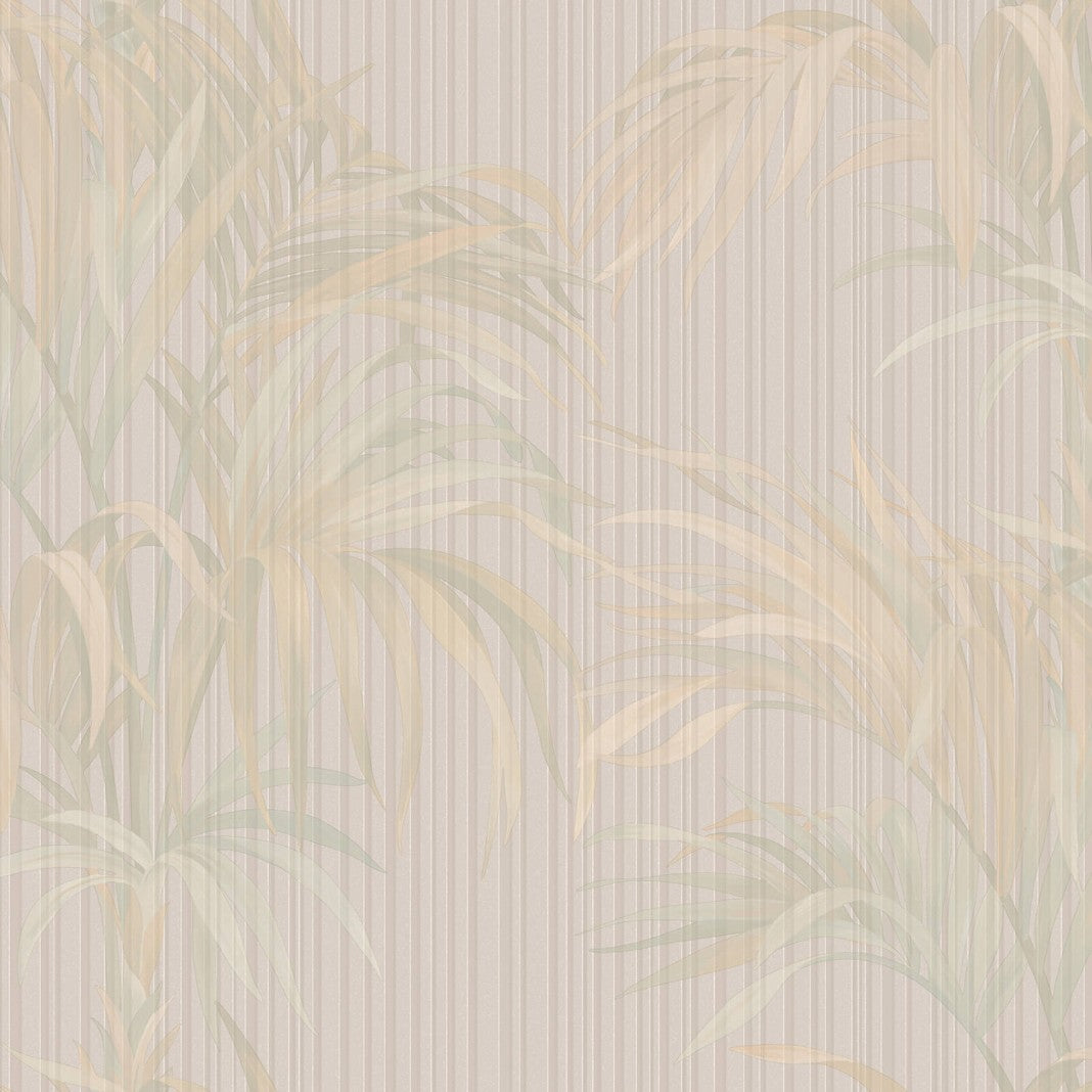 Silk Leaf Pale Cream Philipp Plein 2 Wallpaper by Zambaiti Parati