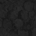 Hexagonal Hide Black Philipp Plein 2 Wallpaper by Zambaiti Parati