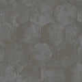 Hexagonal Hide Pewter Philipp Plein 2 Wallpaper by Zambaiti Parati