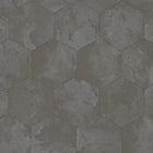 Hexagonal Hide Pewter Philipp Plein 2 Wallpaper by Zambaiti Parati