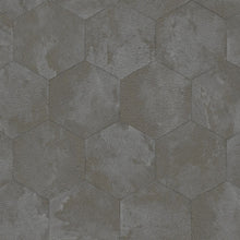 Hexagonal Hide Pewter Philipp Plein 2 Wallpaper by Zambaiti Parati