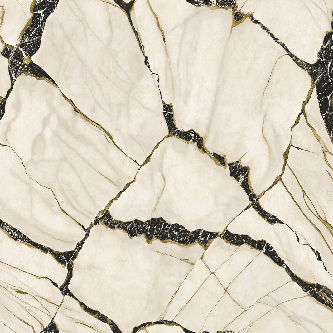 Agate Black & Gold Philipp Plein 2 Wallpaper by Zambaiti Parati