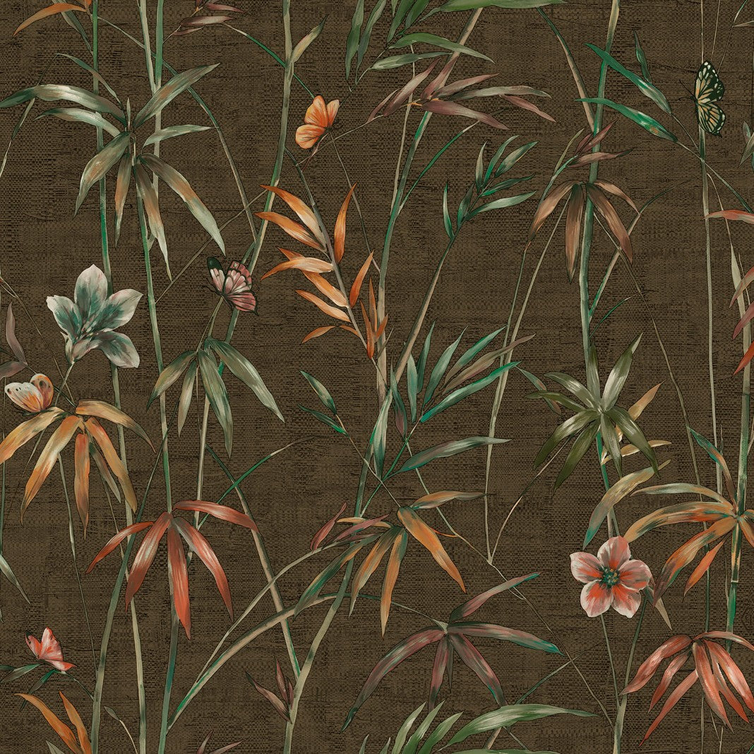 Butterfly Brown Philipp Plein 2 Wallpaper by Zambaiti Parati