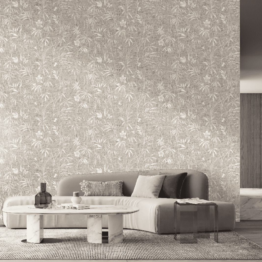 Butterfly Taupe Philipp Plein 2 Wallpaper by Zambaiti Parati