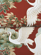 Sprig & Heron Red Tea Garden Wallpaper by York Wallcoverings