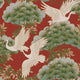 Sprig & Heron Red Tea Garden Wallpaper by York Wallcoverings