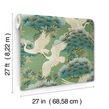 Sprig & Heron Green Tea Garden Wallpaper by York Wallcoverings
