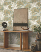 Sprig & Heron Beige Tea Garden Wallpaper by York Wallcoverings