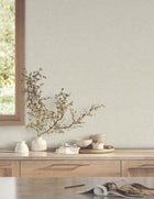 Daystone Taupe Tea Garden Wallpaper by York Wallcoverings