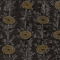 French Marigold Black & Gold Tea Garden Wallpaper by York Wallcoverings