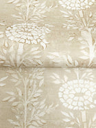 French Marigold Taupe & Gold Tea Garden Wallpaper by York Wallcoverings