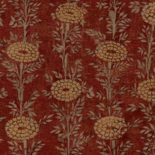 French Marigold Red & Gold Tea Garden Wallpaper by York Wallcoverings