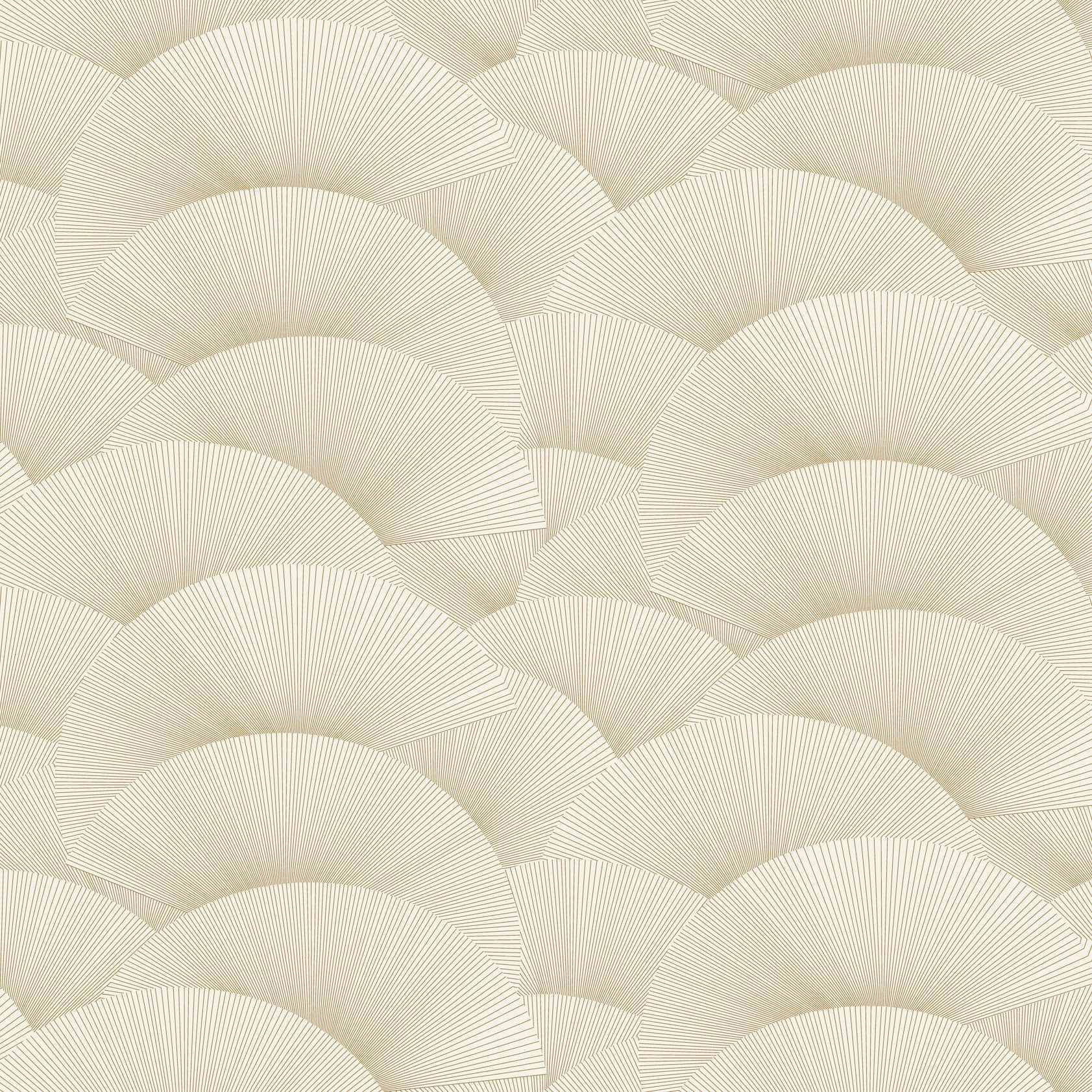 Morning Shell Cream & Gold Tea Garden Wallpaper by York Wallcoverings