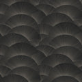 Morning Shell Black & Grey Tea Garden Wallpaper by York Wallcoverings