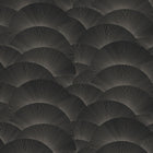 Morning Shell Black & Grey Tea Garden Wallpaper by York Wallcoverings