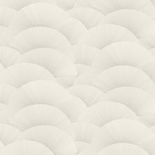 Morning Shell White & Silver Tea Garden Wallpaper by York Wallcoverings