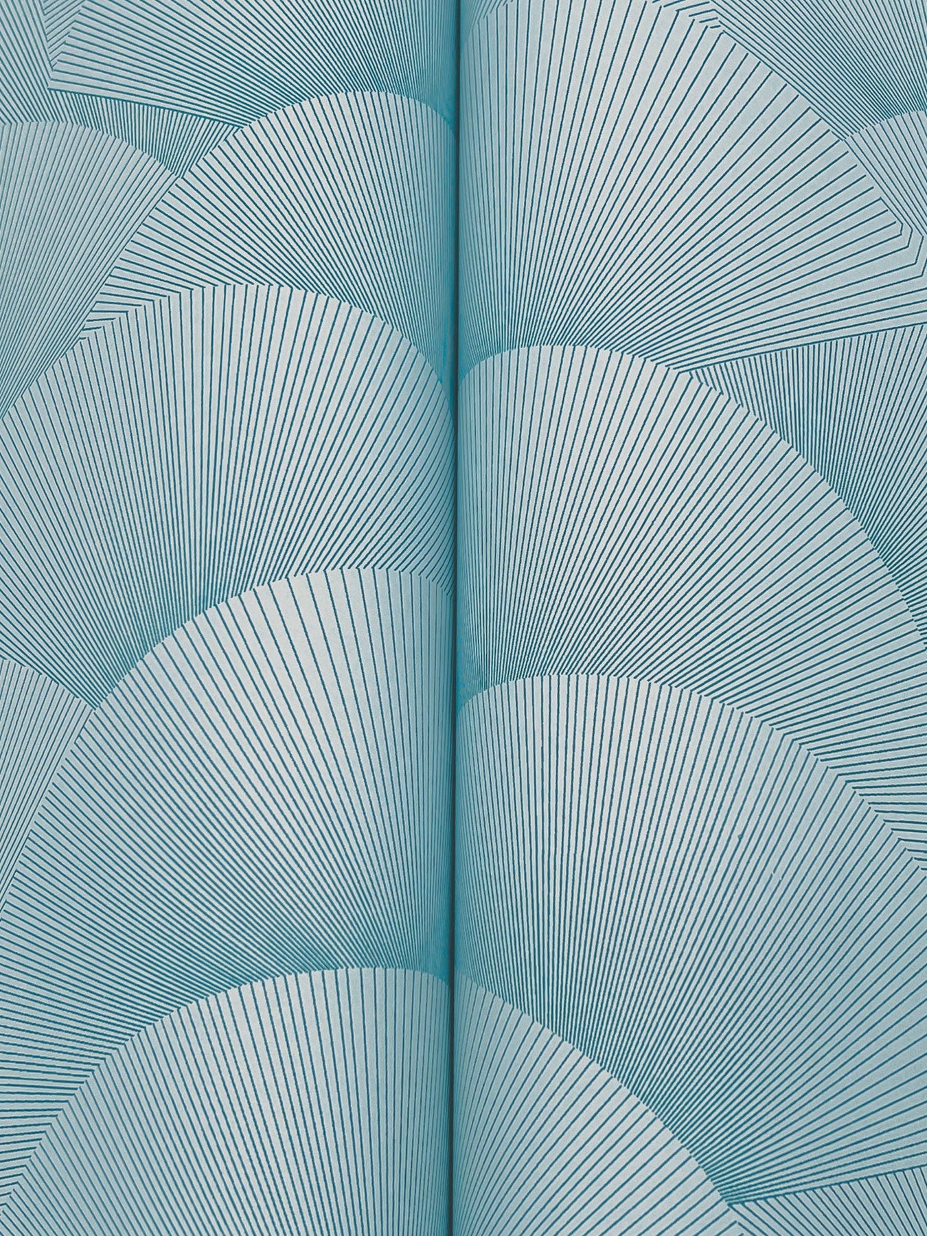 Morning Shell Blue Tea Garden Wallpaper by York Wallcoverings
