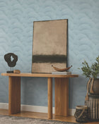Morning Shell Blue Tea Garden Wallpaper by York Wallcoverings
