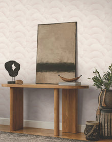 Morning Shell Blush Tea Garden Wallpaper by York Wallcoverings