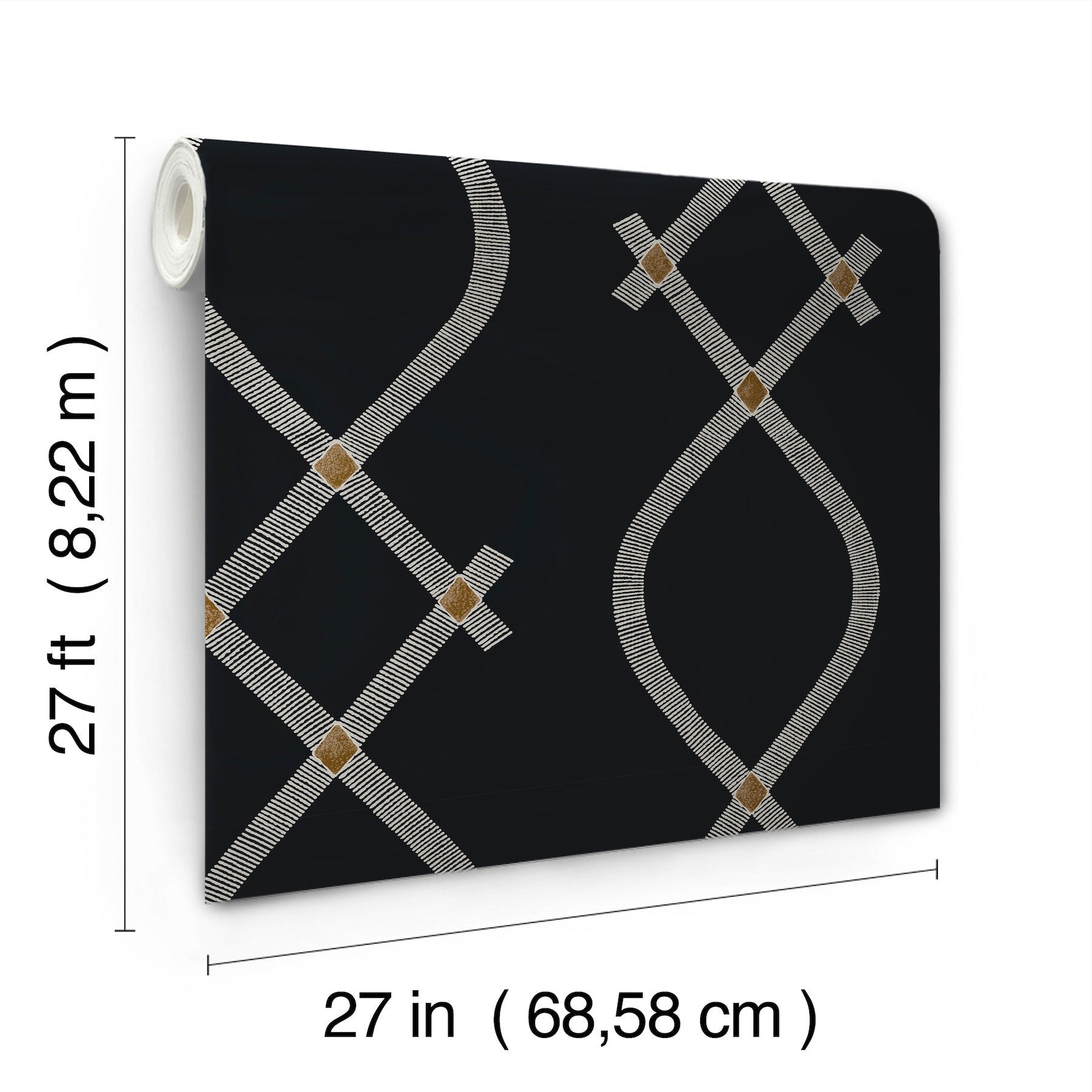 Ellena Black Tea Garden Wallpaper by York Wallcoverings