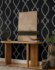 Ellena Black Tea Garden Wallpaper by York Wallcoverings