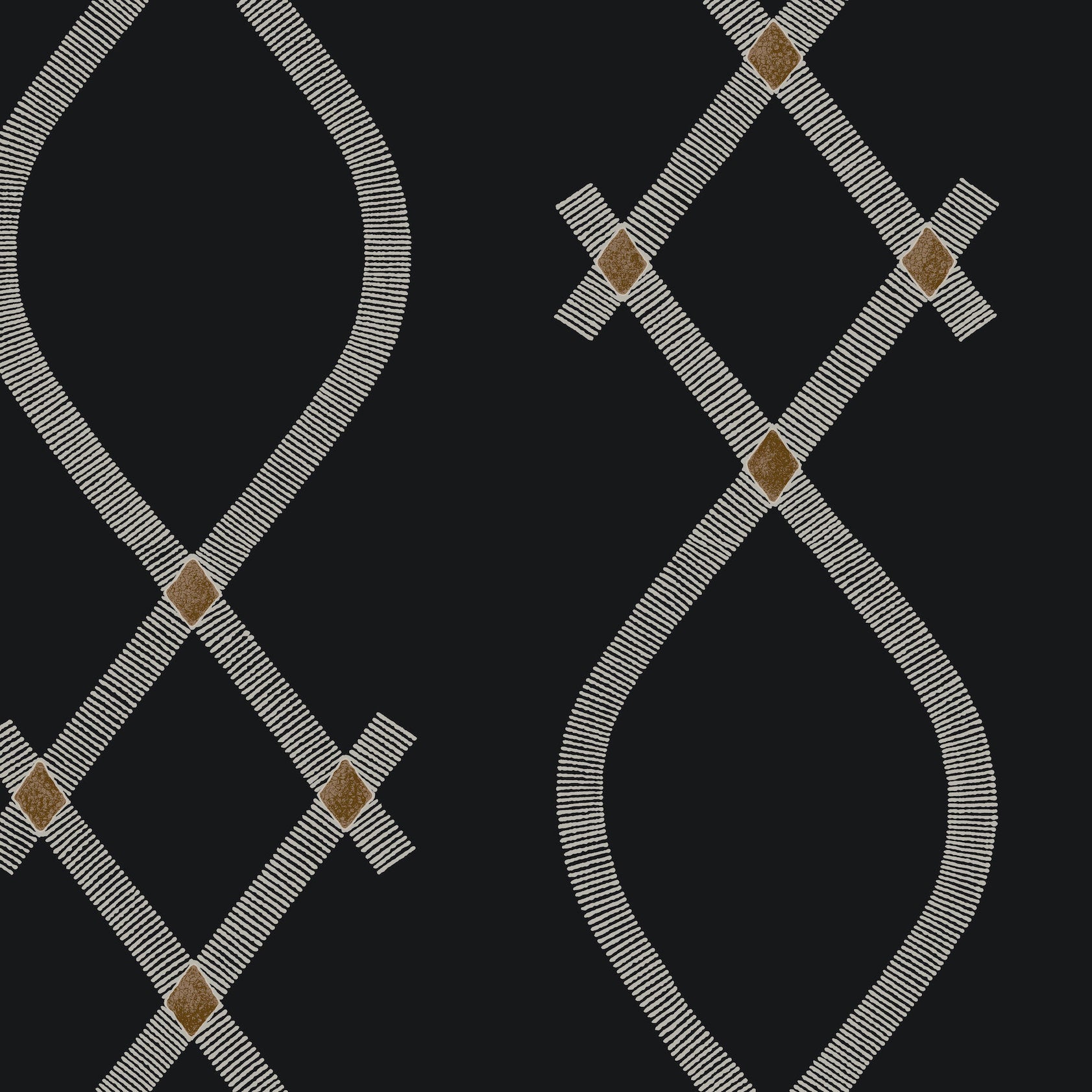 Ellena Black Tea Garden Wallpaper by York Wallcoverings